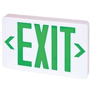 ELCO LIGHTING LED Exit Sign, Green or Red Letters, Single/Double Face Configurable, EELED EELED